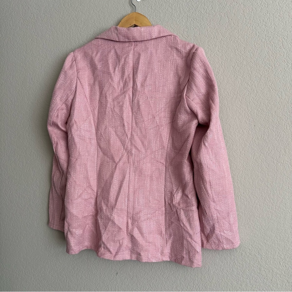 Pink Raffinéa Double Breasted Blazer Oversized Size Large Clueless Preppy - Picture 5 of 8